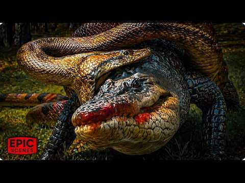 The Most Unhinged Creature Fight Ever | LAKE PLACID VS ANACONDA (Horror Clip)