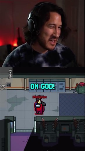 Markiplier CAUGHT Going Full PSYCHO in Among Us 💀 #shorts