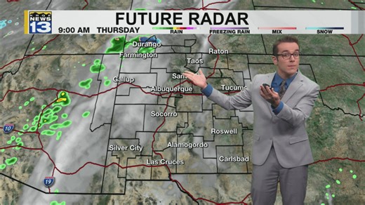 Spotty rain/snow through Christmas but very mild