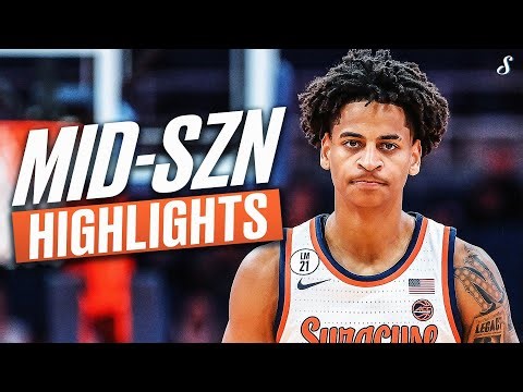 Kiyan Anthony Leads Syracuse in Total Points | Mid-Season Highlights | 10.9 PPG (44.6 PPG)