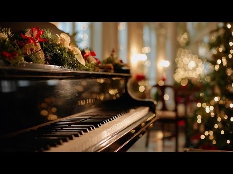 Relaxing Cozy Holiday Piano & Violin Music🎄Relax Classical Music with Holiday Lights & Ambience