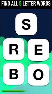 Scrambled Word Game Blitz #5 - Find all 5-6 Letter Anagram Words (3 Questions)