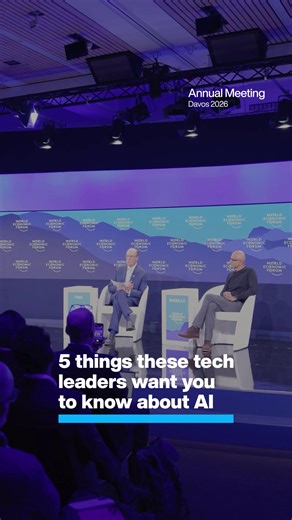 From why AI isn’t improving your organization’s productivity, to the future of the human condition in the era of AI, and how much longer until AGI is here - here are 5 insights from Satya Nadella, CEO of Microsoft, Sarah Friar, CFO of OpenAI, Demis Hassabis, Co-founder and CEO of Google DeepMind, and Dario Amodei, Co-founder and CEO of Anthropic. These tech leaders were speaking at Davos. Read our live blog for the latest highlights: https://ow.ly/pZM150Y0M1c Under the theme ‘A Spirit of Dialogu