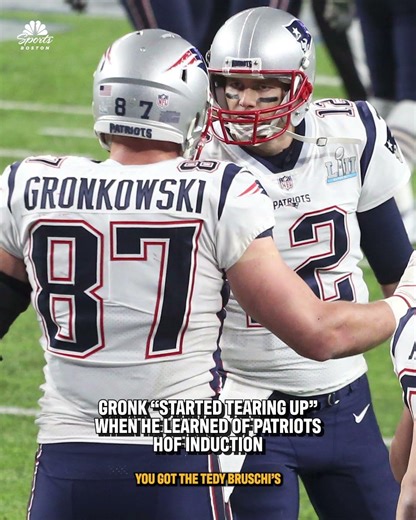 Gronkowski says he 'teared up' upon learning of Patriots Hall of Fame induction