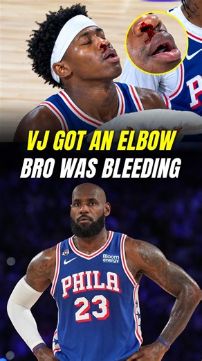 LeBron hit VJ with a WWE move😭
