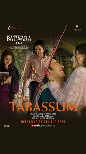 A new chapter of love begins with a beautiful tune. ❤️#Tabassum Out On 7th August!