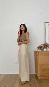 Chic summer basics from Oak + Fort #outfitideas #tryonvideo