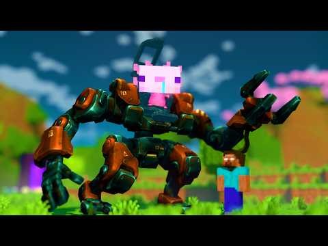 Battle Suit Axolotl🤣🤣 & Funny Minecraft , ROBLOX anime compilation