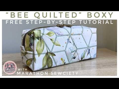 "Bee Quilted" Boxy Bag - Free Pattern from OKSew