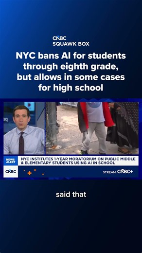 NYC bans AI for students through eighth grade, but allows in some cases for high school