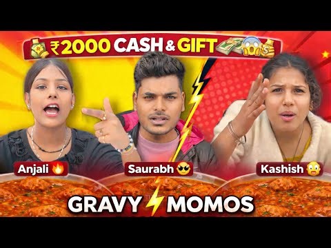 1:30 Minute Me Full Plate Spicy🔥 Chili 🌶️ Gravy Paneer Momos खाओं 2000₹ & 10kg Atta, & Gift Le Jao😱|