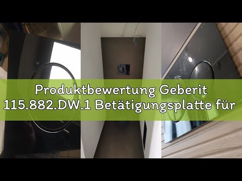 Produktbewertung Geberit 115.882.DW.1 Betätigungsplatte für 2 Mengen, Dunkelschwarz, 24.6 x 16.4 x 1