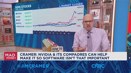 It's a new era and the semiconductors are in charge, says Jim Cramer