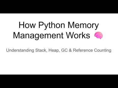 How Python Memory Management REALLY Works (Explained Simply)