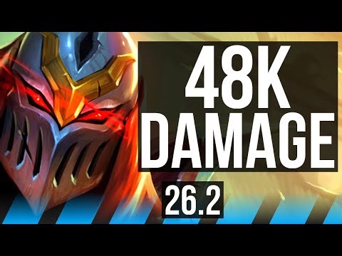 ZED vs AHRI (MID) | Good KDA: 21/1/4, 48K damage | EUW Diamond | 26.2