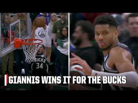 GIANNIS DAGGER DUNK 😤 Hornets-Bucks goes down to the WIRE 😳 | NBA on ESPN