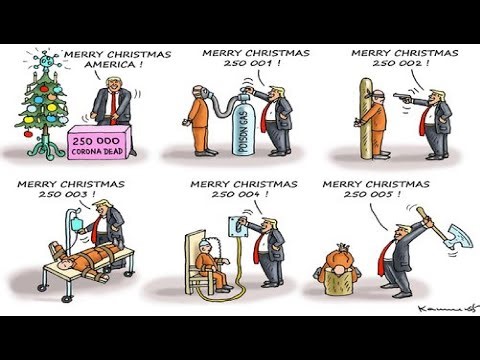 Funny American Political Cartoons | Trump Satire & Humor & Caricature | Merry Christmas December 26