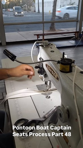 Corina & Jesse on Instagram: "Pontoon Boat Captain Seats Process Part 48"