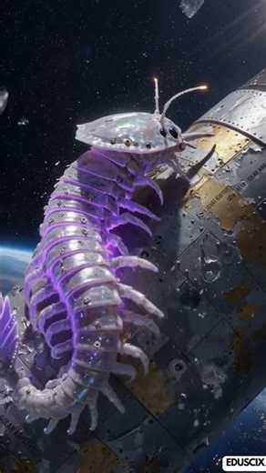 What If Giant Alien Bugs Lived in Space? 😱 #scifi #alien #scifi #space #creature #creepy