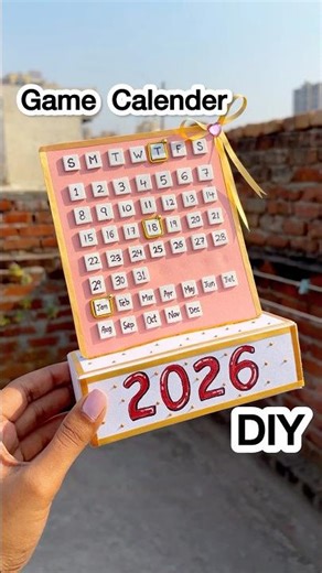 DIY New Year Calendar Game 😱 #shorts #shortsviral #diy
