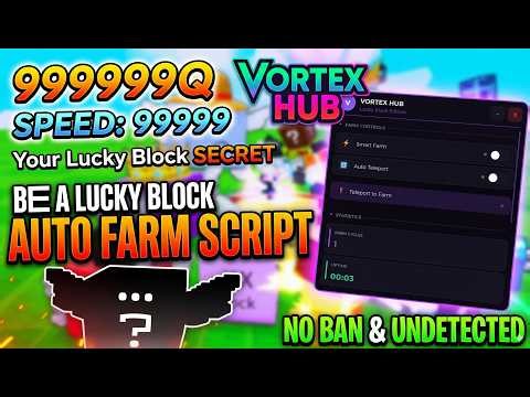 BE A LUCKY BLOCK SCRIPT PASTEBIN KEYLESS BEST FARM