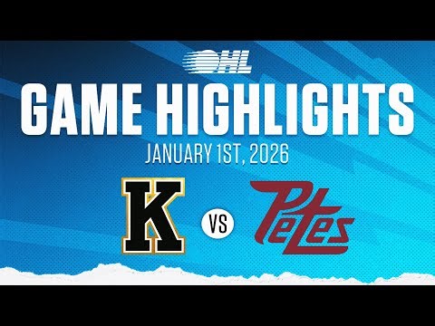 OHL Highlights: Kingston Frontenacs @ Peterborough Petes Jan. 1, 2026