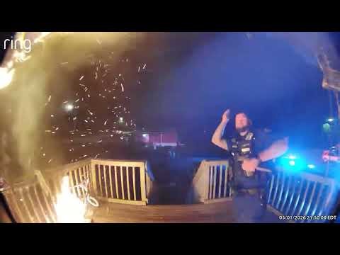 'Hero' Police Officer Kicks in Door to Save Family From Burning Chattanooga Home