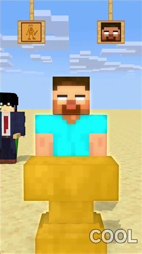 CAN HEROBRINE LIFT THE HEAVIEST IRON TODAY?! 🐣In Minecraft 3d Short Video