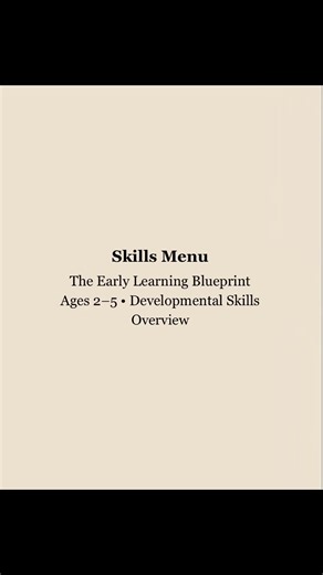 Early Learning Skills Every Toddler Needs (Ages 2–5) | The Early Learning Blueprint