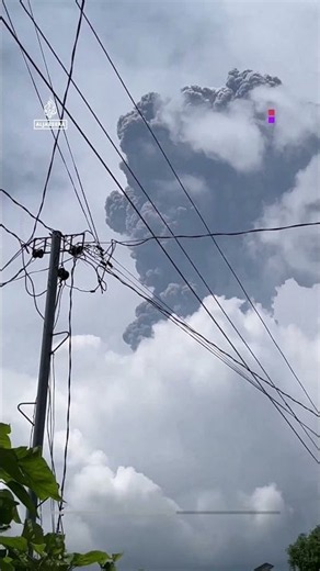 Philippines volcano erupts, creating 6km-high ash cloud
