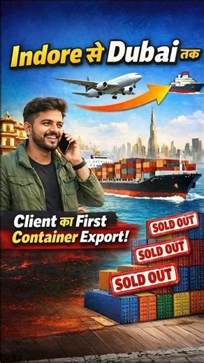 Indore से Dubai तक 🚢 | client का First Container Export | All Containers Sold Out #shorts #short