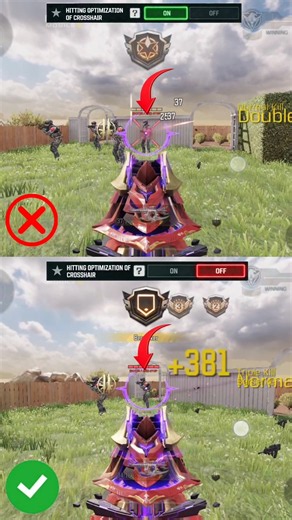 Hitting Optimization of Crosshair ON vs OFF - Which is better? COD Mobile + Tutorial