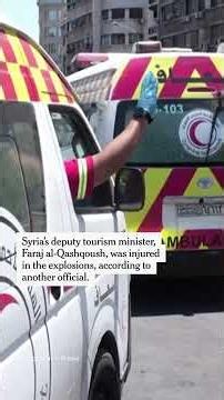 Explosions Rock Damascus During Macron Visit