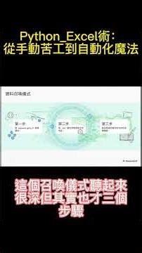 Python_Excel術：從手動苦工到自動化魔法05 #Python#Excel#自動化
