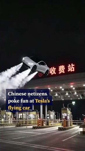 Chinese netizens poke fun at Tesla’s flying Roadster 2 car