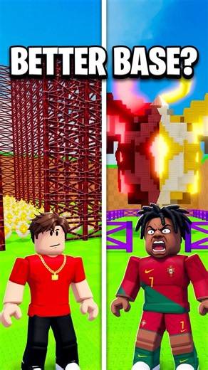 Techy vs IShowSpeed 💀 Who Has the Better Base? (Base Battle) #roblox #stealanegg #usa
