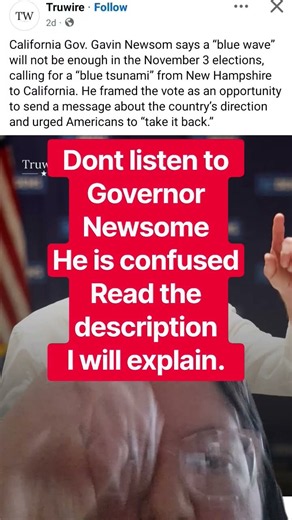 Governor Newsome confused