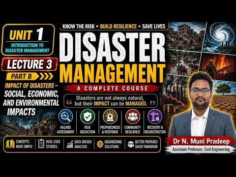 Unit 1 Lecture 3 Part B Impact of Disasters Social, Economic, and Environmental Aspects