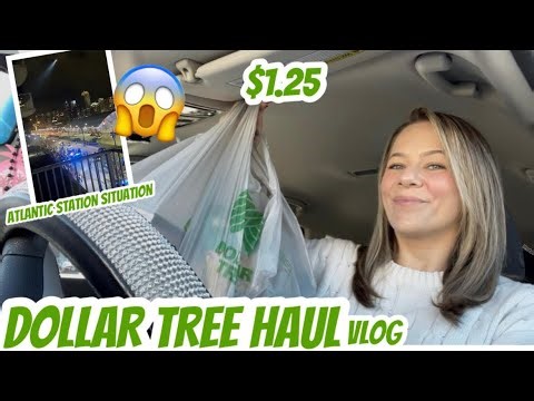 DOLLAR TREE HAUL | NEW ITEMS | AMAZING FINDS | STAYCATION | ATLANTIC STATION SITUATION 