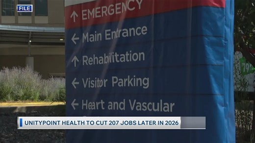 UnityPoint Health to cut 207 jobs later in 2026