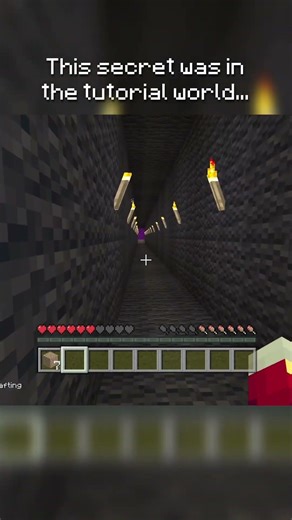 There Was a Secret Entrance in the Old Minecraft Tutorial World Sign