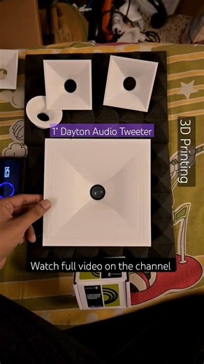 #shorts 3d printing | dayton audio waveguide | Hifi audio projects