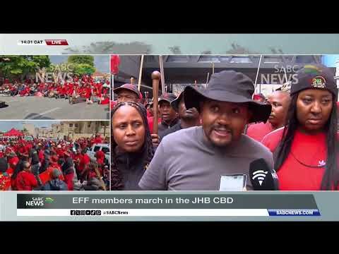 EFF marches through Johannesburg CBD in show of force - Mbalenhle Mthethwa reports