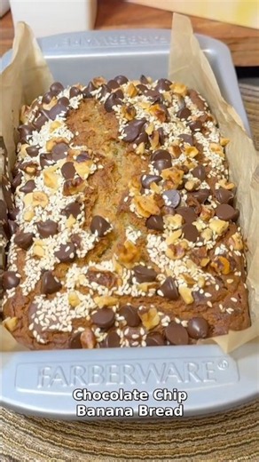 Chocolate Chip Banana Bread — Our Way 🍌🍫
