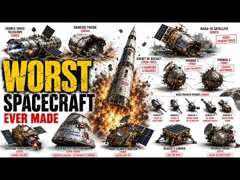 Every Failed NASA Spacecraft Ever Built (Why They Exploded)