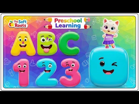Preschool Learning activities for 3 year olds at home | Learn ABC Phonics Shapes Numbers Colors 🌈