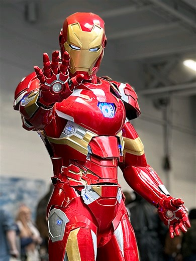 Iron Man cosplay from Marvel Comics, filmed at London Comic Con Spring 2026 (LCC Spring) by Comic Con News. Cosplayers : @chris_iron_man_cosplay_hk video : @Murat Can Kuscu @Showmasters Events #ironman #marvel #mcu #avengers #comicconnews