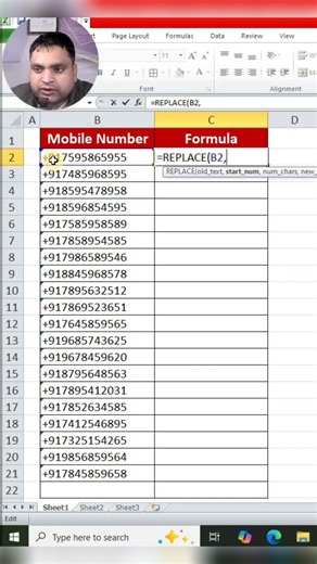 Add space after country code in excel #focusinguide #exceltips #tutorial #exceltricks #shorts