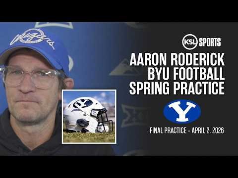 Aaron Roderick discusses BYU's offense for 2026 to close out spring ball