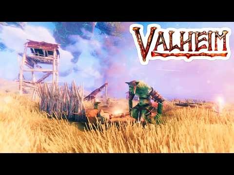 VALHEIM NEW BASE BUILD?! - Exploring Plains Biome & 5th Boss in 1.0 Full Release - Member Server